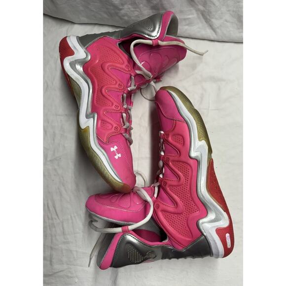 Rare Under Armour Micro G Charge BB Power In Pink Cancer edition 2012 Men’s 13 main image 14